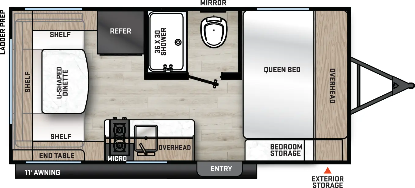 Catalina Summit Series 7 154RDX Floorplan